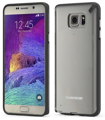 PUREGEAR Slim Shell Schwarze/Klare Hülle Für Samsung Galaxy Note 5 SM-N920