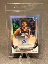 2025-26 Bowman - SCOOT HENDERSON - SP Chrome Autograph Refractor 240/499🔥