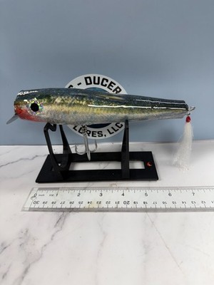 CD 47 Custom Danny metal lip swimmer.  Herring Pattern.  Striped Bass.