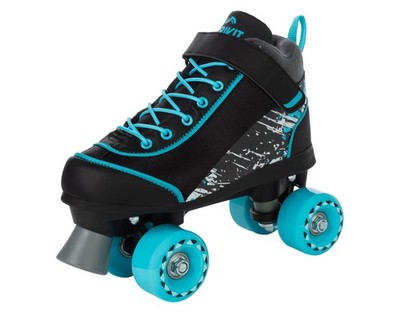 Crivit Kinder Rollschuhe Inliner Skates Roller Gr.35/36 schwarz/weiss/blau