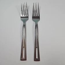 Oneida CIRCUIT Stainless Lot of 2 Vietnam Dinner Fork Lot ~ 7 7/8” Flatware