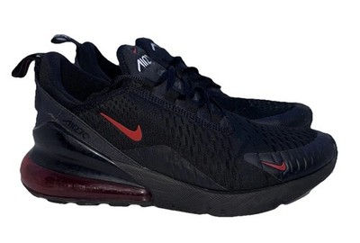 Nike Air Max 270 schwarz & rot Turnschuhe Herren Größe UK 6 guter Zustand DR8616 002