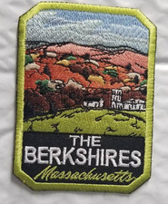 The Berkshires Massachusetts Embroidered Patch Badge approx 2.5x3.5"