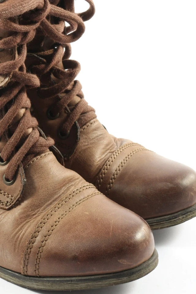 STEVE MADDEN Patucos con cordones Mujeres Botines Talla EU 38 marrón look casual - Imagen 3 de 4