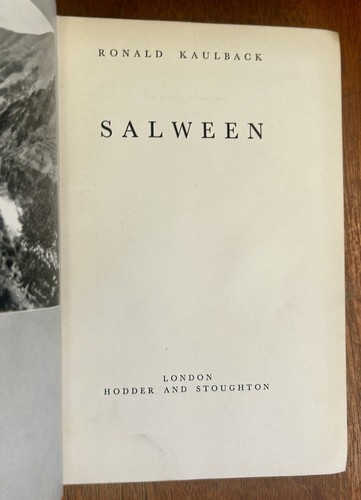 Salween By Ronald KAULBACK, Tibet, Illustrated First Edition, 1938 - Picture 2 of 7