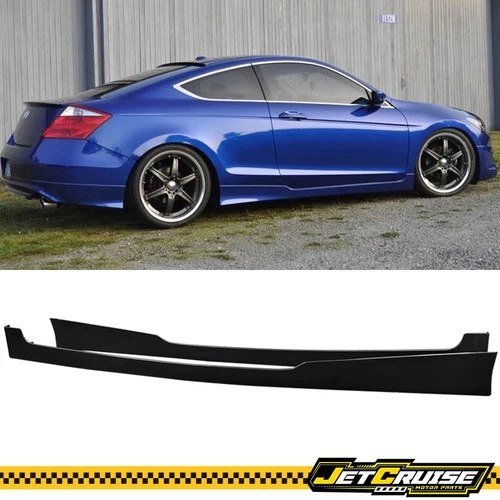 Fit 08-12 Honda Accord Coupe 2DR HFP Style Side Skirts Extension Rocker Panel PU
