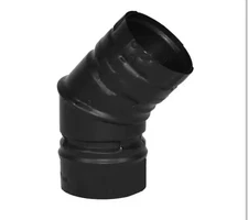 New DuraVent PelletVent for Multi-Fuel 3in. Diameter 45° Elbow Black 3PVL-E45B