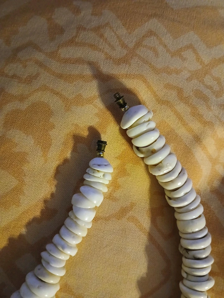 70-е гавайское ожерелье пука раковина большие раковины 10 мм - Изображение 2 из 2