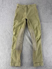 Ariat Sport Pants Kids 16 Beige Riding Breeches Knee Patch Khakis Equestrian