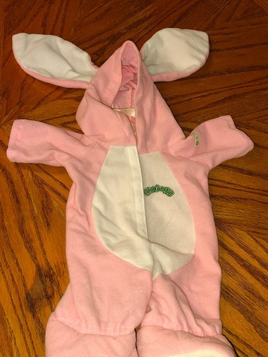 Vintage Cabbage Patch Kids Pink Bunny Suit Costume Outfit Doll Accessory