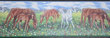 Wild Horse Wallpaper Border GKW0737 Equestrian Wall Decor Western Wall Decor