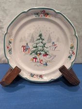 International China Company Country Christmas Set Plate, Saucer, Mug.