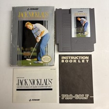 Jack Nicklaus Golf Nintendo NES With Box And Manual - Tested - Authentic