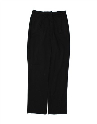Eddie Bauer Damen große gerade Freizeithose UK 10 Small W26 L33 schwarz BJ29