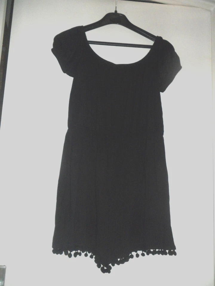 ASOS : ROBE SHORT NOIRE MC TAILLE 34 VISCOSE+ELASTHANE TBE!! - Photo 4/4