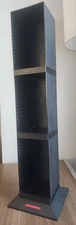 Laserline 50 CD Media Storage Tower Organizer Display Rack Holder Black 29" Tall