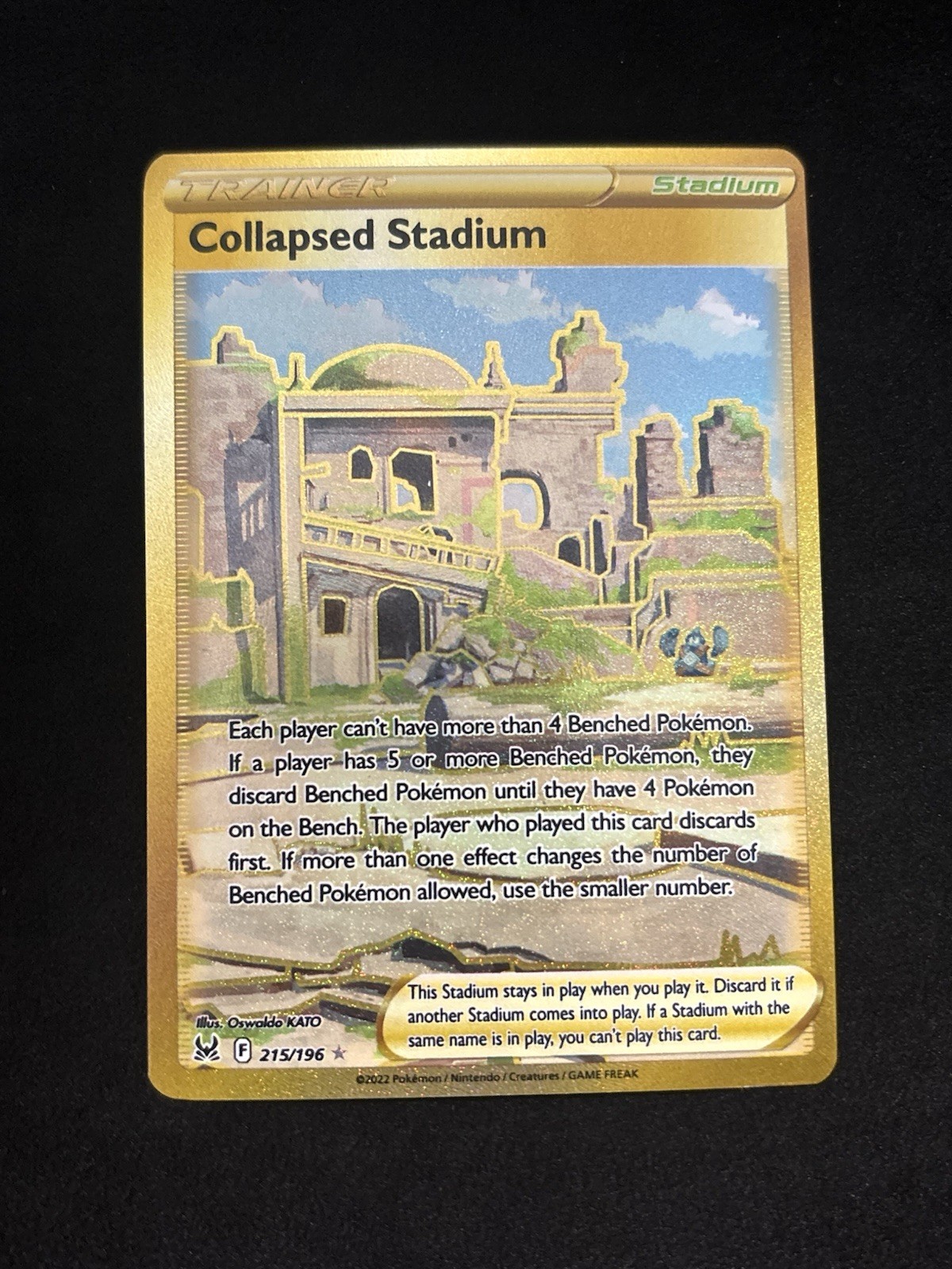 Collapsed Stadium (Secret) 215/196 Swsh11: Lost Origin Holo Pokémon TCG - NM