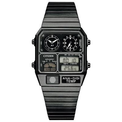 CITIZEN JG2105-93E Black ANA-DIGI TEMP Reproduction Model Men