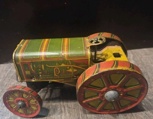 Antique VTG 1920s Louis Marx Tin Litho American Tractor