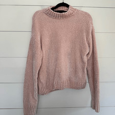 Sanctuary Women s Medium Pink Turtleneck Sweater
