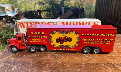 Winross AACA Hershey 86 1/64 Diecast Packard Semi Truck Tractor Trailer Fire Dep