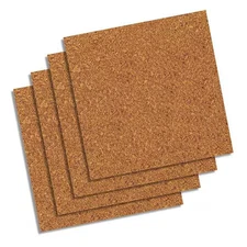 Quartet 102 Bulletin Board Tiles, Natural, Pk4