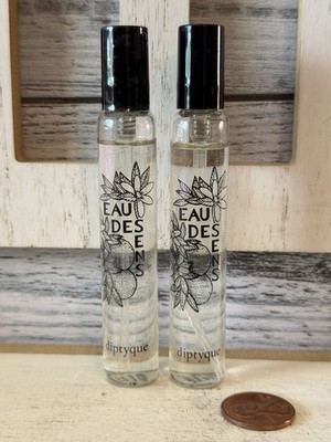 diptyque Eau De Sens EDT Travel Purse Spray 10ml Qatar Lot X 2 Perfume Unused