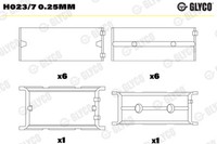 Glyco Kurbelwellenlager FüR Bmw 3Er Cabriolet E46 320 Ci 330 E30 320I 325I 323I