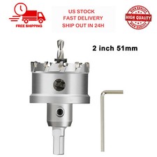 51mm/2" inch Carbide Tip TCT Hole Saw Cutter Drill Bit For Steel Metal Alloy US