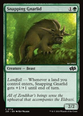 x4 Snapping Gnarlid C MTG Foundations Jumpstart M/NM, English