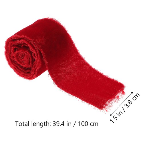 3 Rotoli Nastro Velluto Strappo Artigianato Creativo Multifunzione Avvolgimento Sposa - Foto 2 di 10