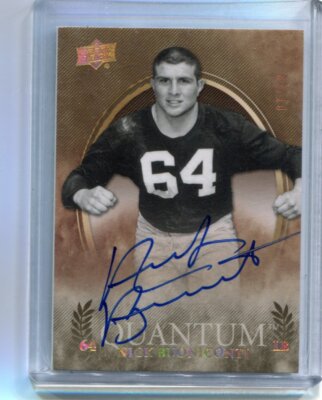 2013 Upper Deck Quantum - NICK BUONICONTI - Gold Autograph - NOTRE DAME #d 2/10