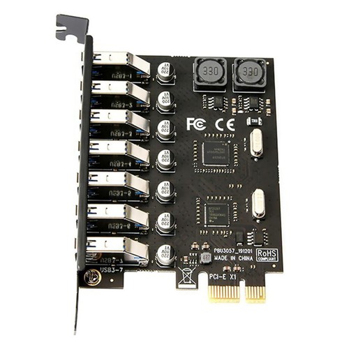 7 Ports PCI-E to USB 3.0 HUB PCI Express Expansion Adapter 5Gbps 5Gbps Card c