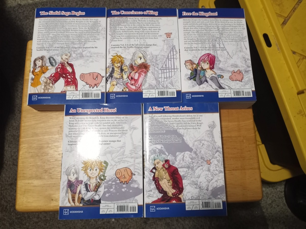 1st Prints) Seven Deadly Sins Manga English Omnibus 1-5 vols 1-15 