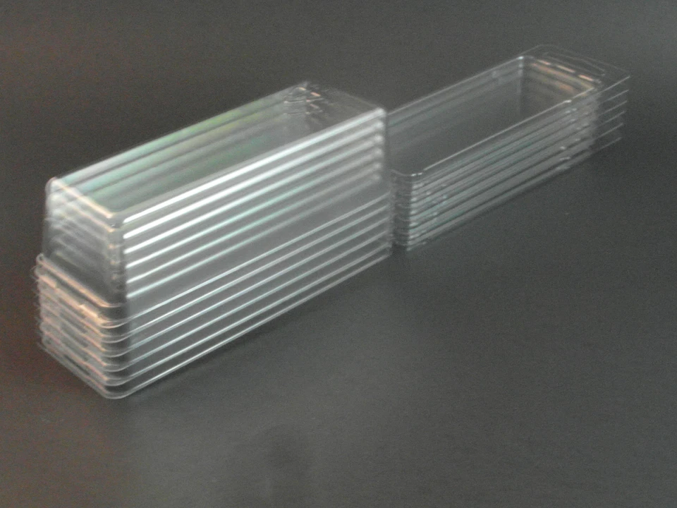 Star Wars Action Figure Blister Case Lot (100) Protective Small Stackable Cases - Image 2 of 4