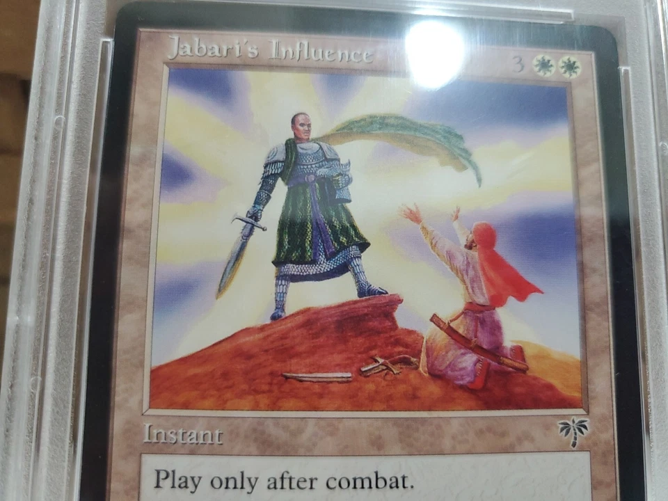 1996 Magic the Gathering MTG Mirage JABARI'S INFLUENCE PSA 10 Pop 1 Gem Mint 1/1 - Image 4 of 4