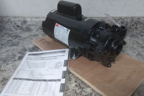 Dayton 2ZWP7 1-1/2 HP 115/208-230VAC 67 Ft Max Head Centrifugal Pump - Picture 1 of 12