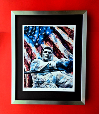 ALEXANDER DULAC | MUHAMMAD ALI Hand Signed Authentic Print Edof10 | COA