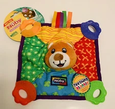 NUBY Comfort Teether Bear Teething Blankie