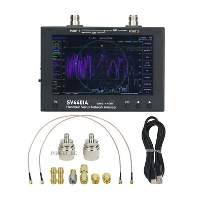 50KHz-4.4GHz VNA Vector Network Analyzer 100DB International Version SV4401A