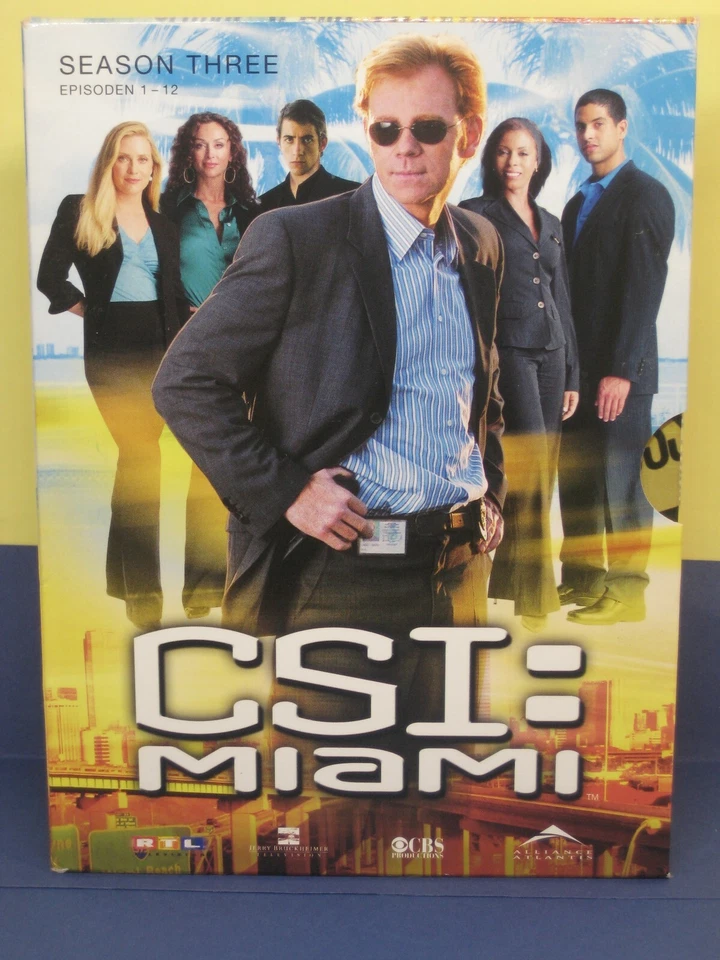 CSI: MIAMI-Season Three, Episoden 1-12 (3DVD/Digit/Schuber/Neuwertig) - Bild 1 von 2