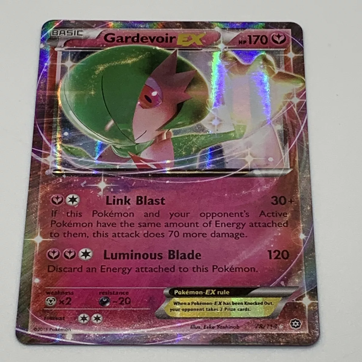 Gardevoir EX Secret Rare - 116/114 - Steam Siege – Card Cavern Trading  Cards, LLC