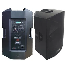 15" 4000W 2-Way PA Powered Active Speaker System 4 Ohm Impedance Karaoke Speaker