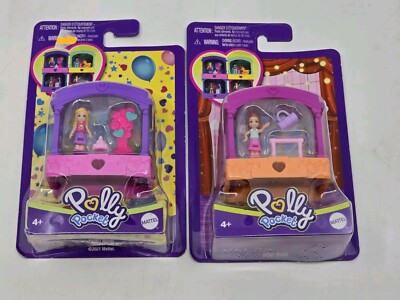 Polly Pocket Compact Stack-able Rooms Stacking NEW FACTORY SEALED Lot of 2