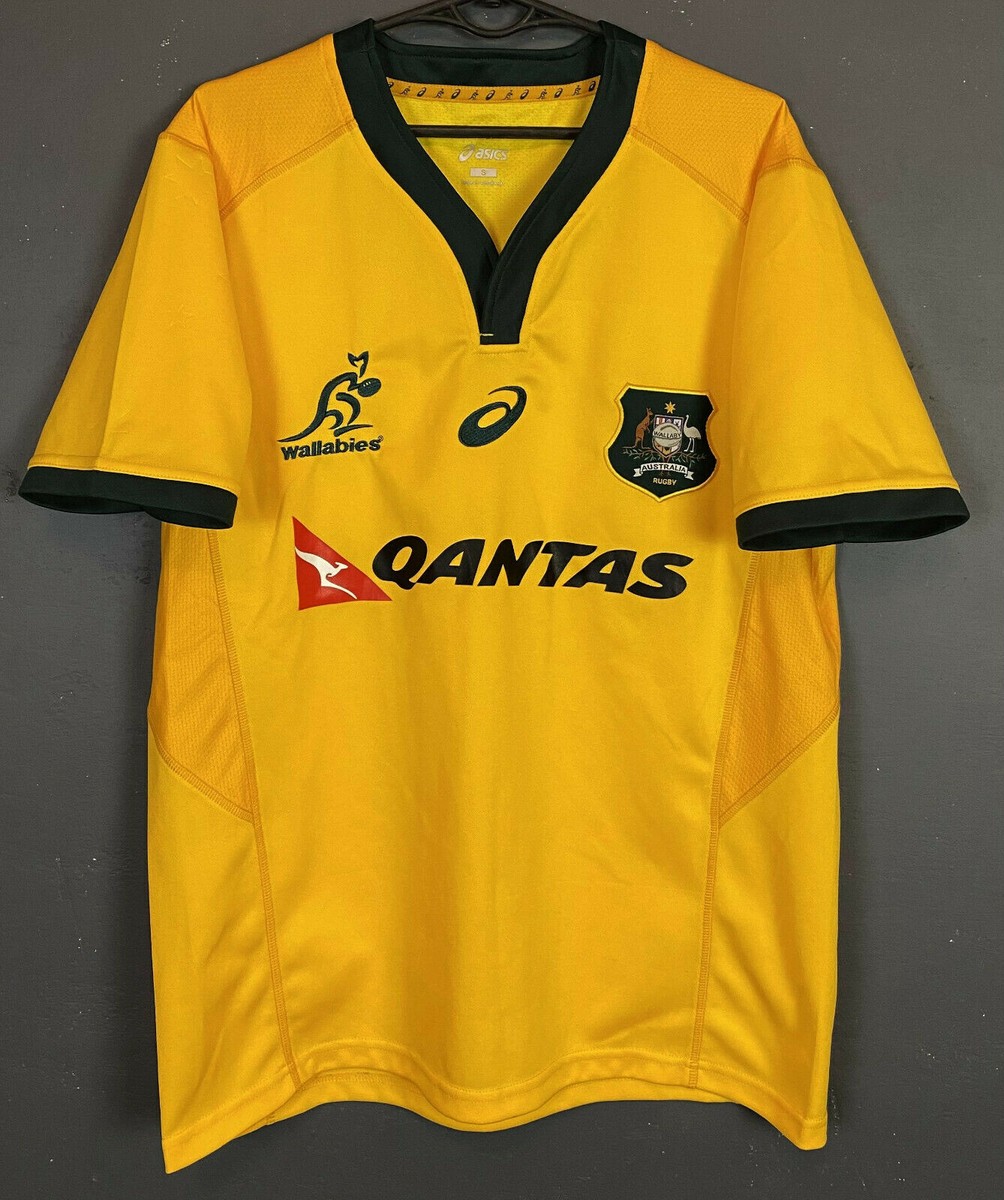 ASICS Wallabies ラグビーシャツ ASICS MEN'S RUGBY UNION AUSTRALIA WALLABIES 2018/2019 SHIRT JERSEY