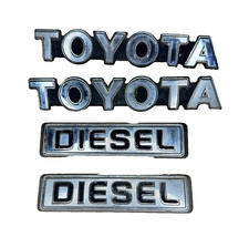 Toyota Pickup Hilux Diesel Front Fender Emblem Badge Set Oem