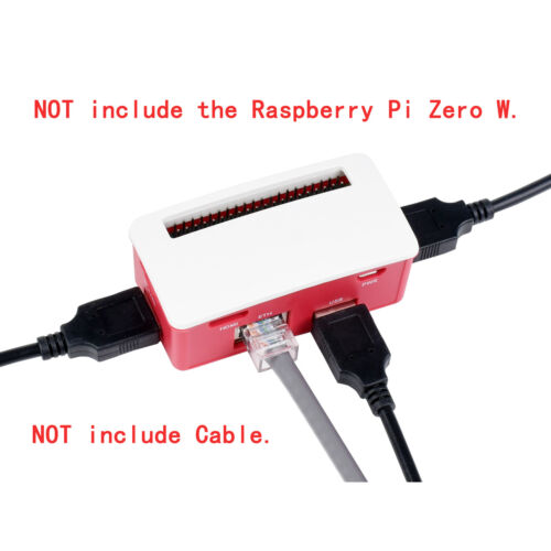 USB ETH HUB Czapka rozszerzająca z zestawem etui do RPI Raspberry Pi Zero 2 W 2W WH  - Zdjęcie 1 z 5