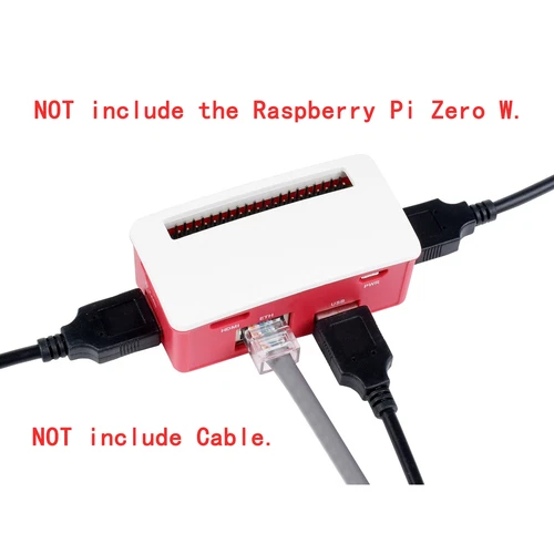 USB HUB Ethernet Expansion Board With Case Kit for RPI Raspberry Pi Zero 2 W WH