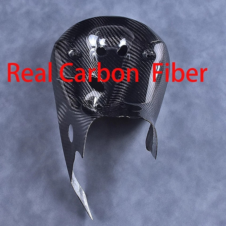 Cubierta protectora térmica de escape brillante 100 % fibra de carbono real para Ducati 1199 Panigale Foto 4 de 4