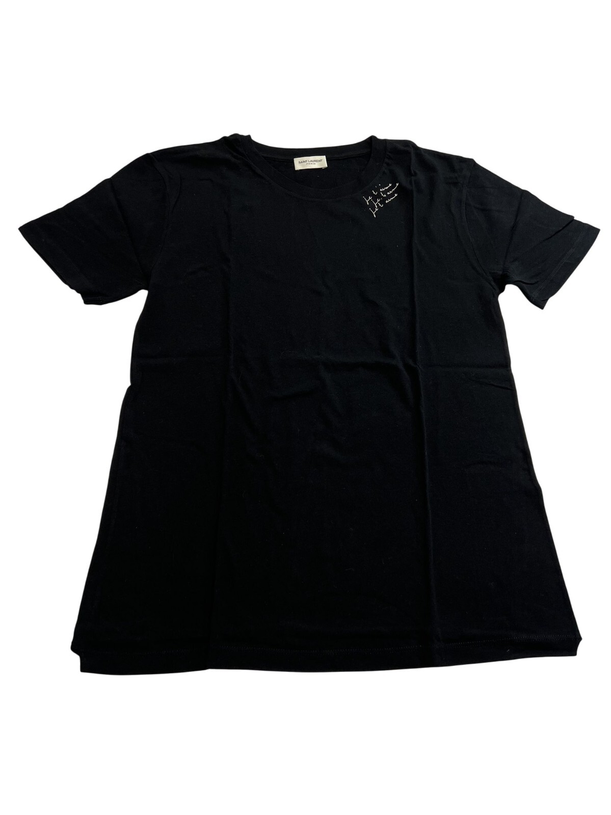 T shirt Saint Laurent Je T'Aime nera